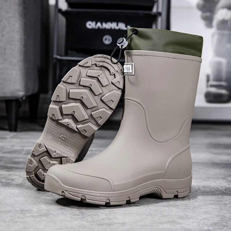 Men's Waterproof Non-Slip Rain Overshoes - Cobblane
