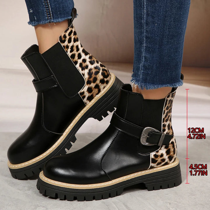 Women's Buckle Platform Chelsea Boots – Seraphina