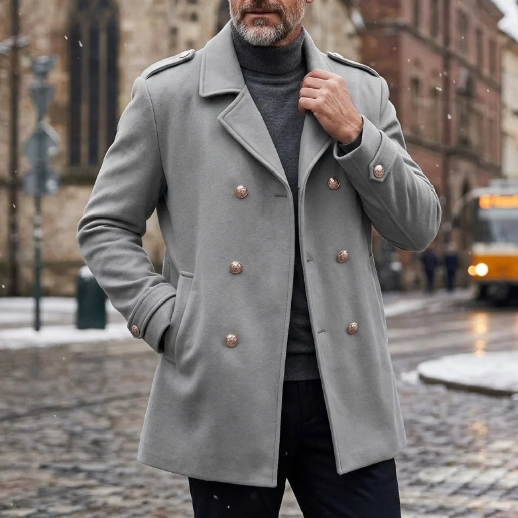 Men's Double Breasted Winter Coat – Alistair