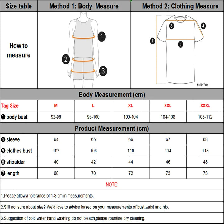 Men's shawl collar knit cardigan Ivor – size chart