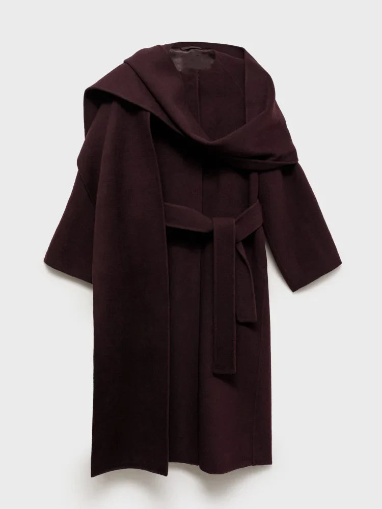 Bordeaux Wrap Coat