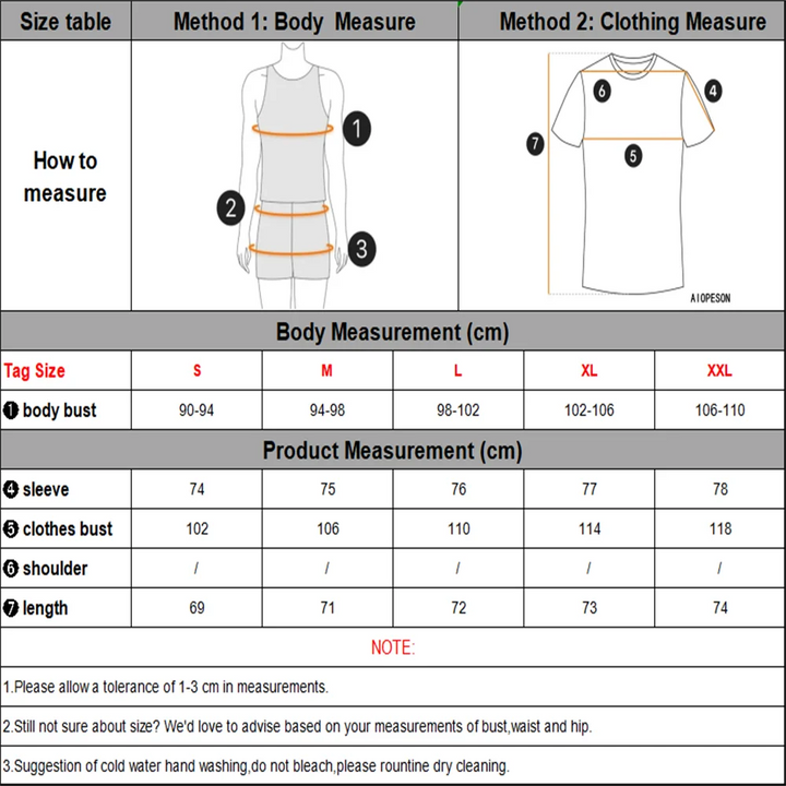 Men's diamond knit crew neck jumper – Zarion – size chart