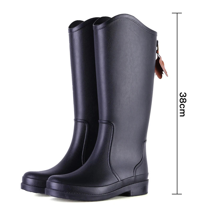 Women's Slip-On PVC Rain Boots - Sablienne