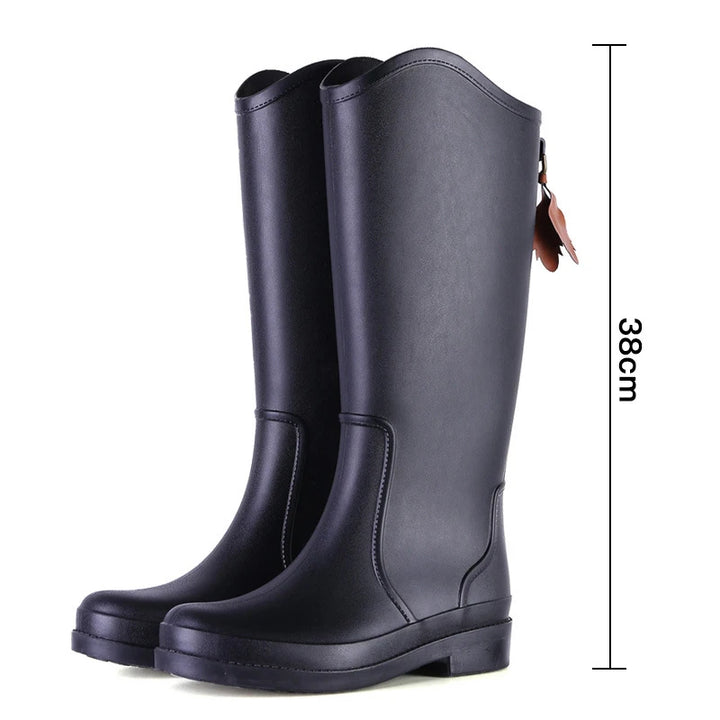 Women's Slip-On PVC Rain Boots - Sablienne
