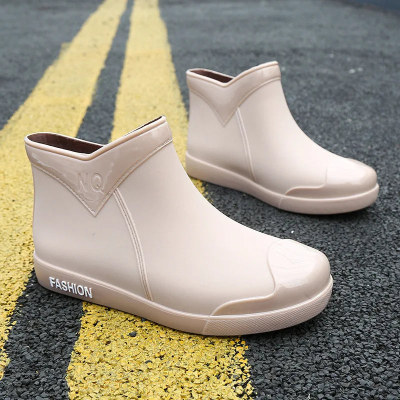 Women's Soft-Sole Waterproof Short Rain Boots - Mistrelle
