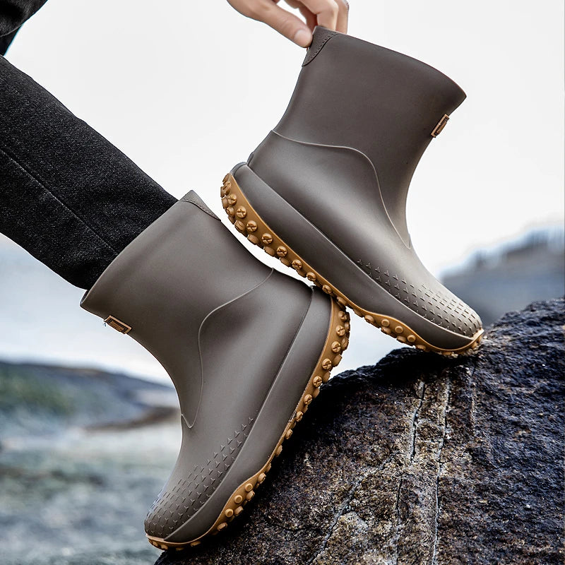 Men's Tall Waterproof Fishing & Wading Rain Boots - Aurelane
