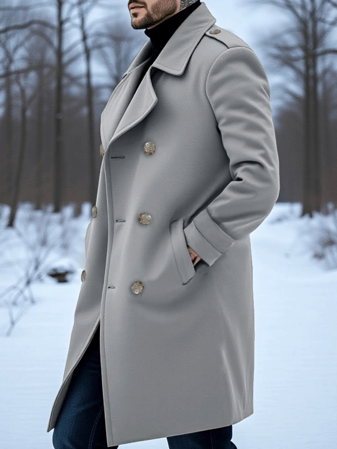 Men's Padded Long Trench Coat – Sinclair