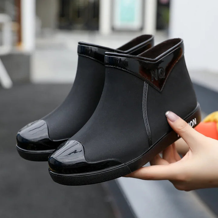 Women's Soft-Sole Waterproof Short Rain Boots - Mistrelle