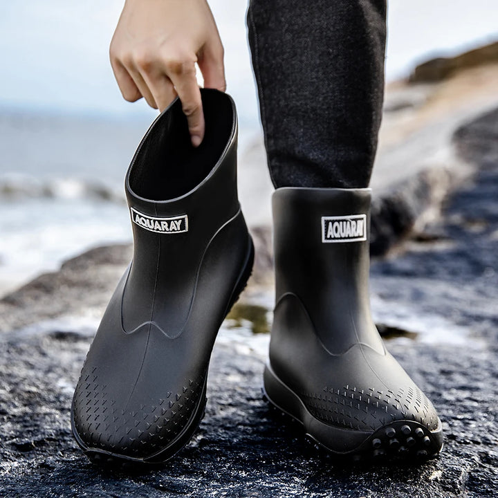 Men's Tall Waterproof Fishing & Wading Rain Boots - Aurelane