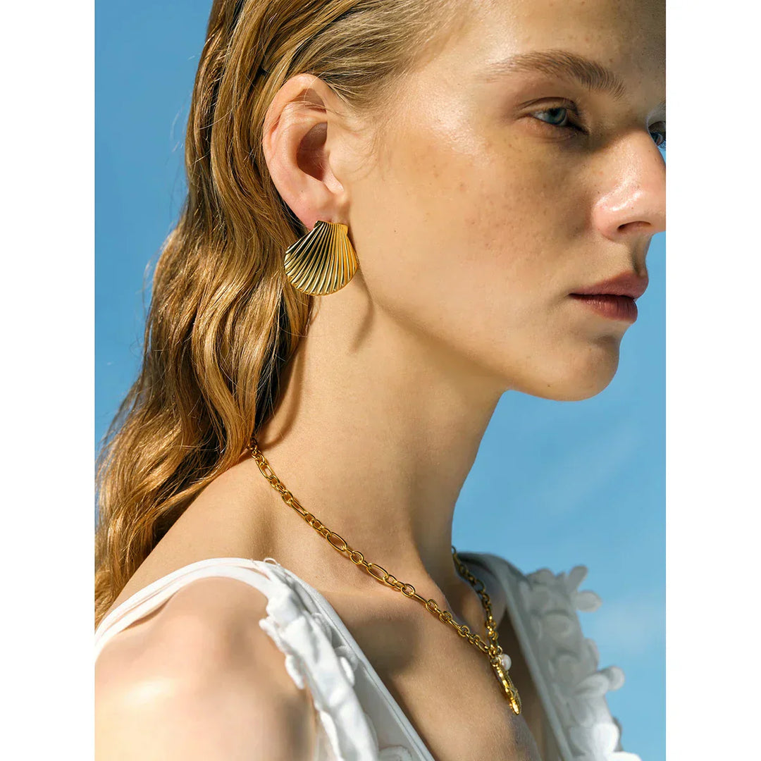 Azura Seashell Studs