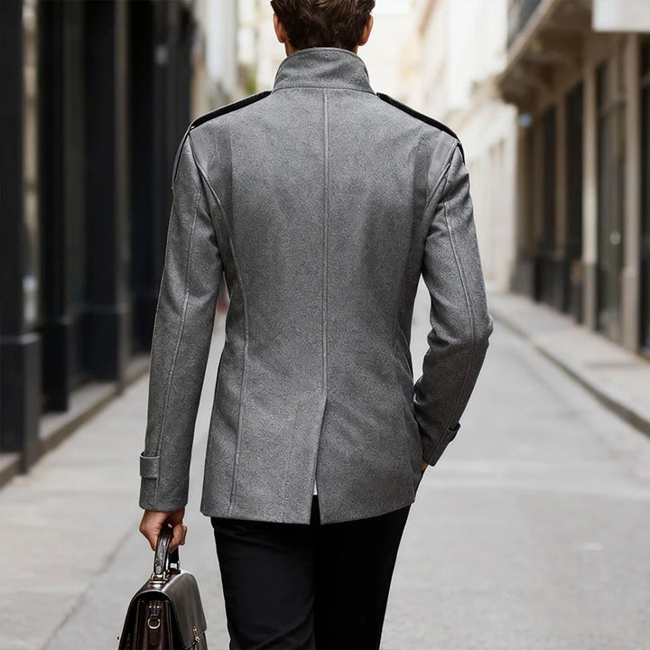 Men's Double Breasted Wool Overcoat – Percival