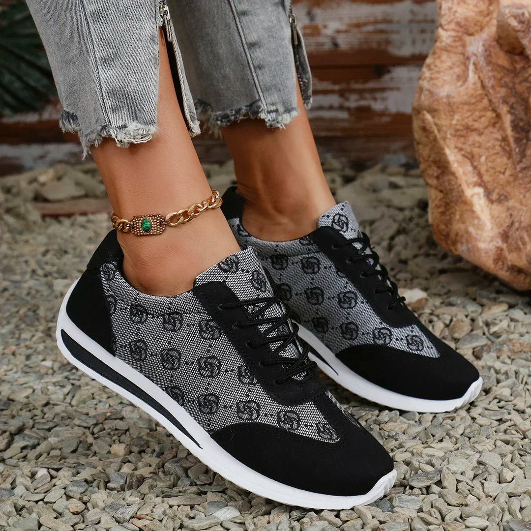 Women's Cross-Strap Breathable Flat Sneakers – Beatrice