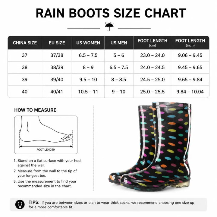 Women's Tall Waterproof Garden Rain Boots - Isolienne