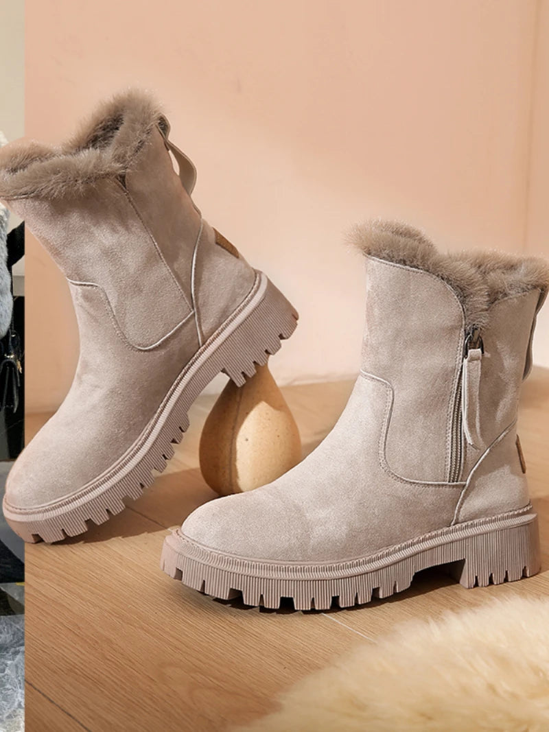Women's Plush Platform Snow Boots – Piquelle