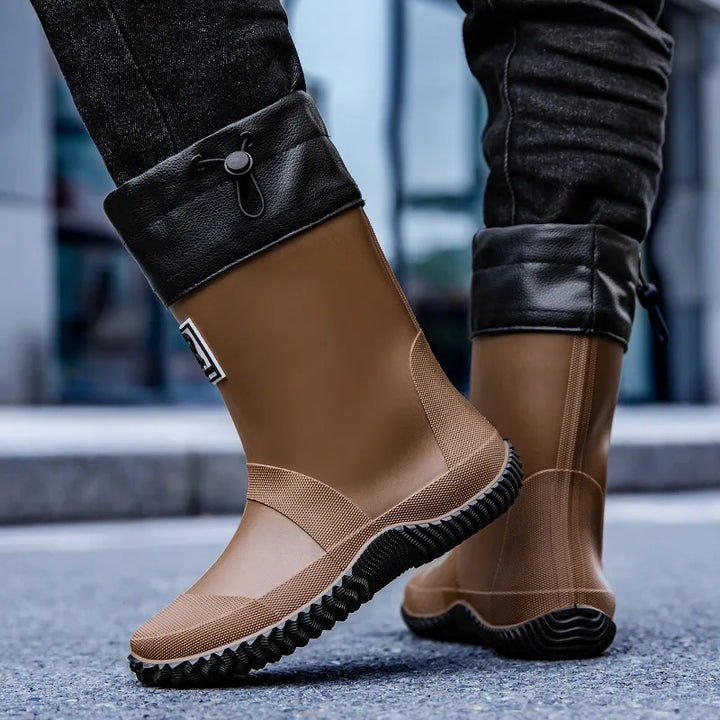 Men's Mid-Calf Rubber Fishing & Garden Boots - Ravienne