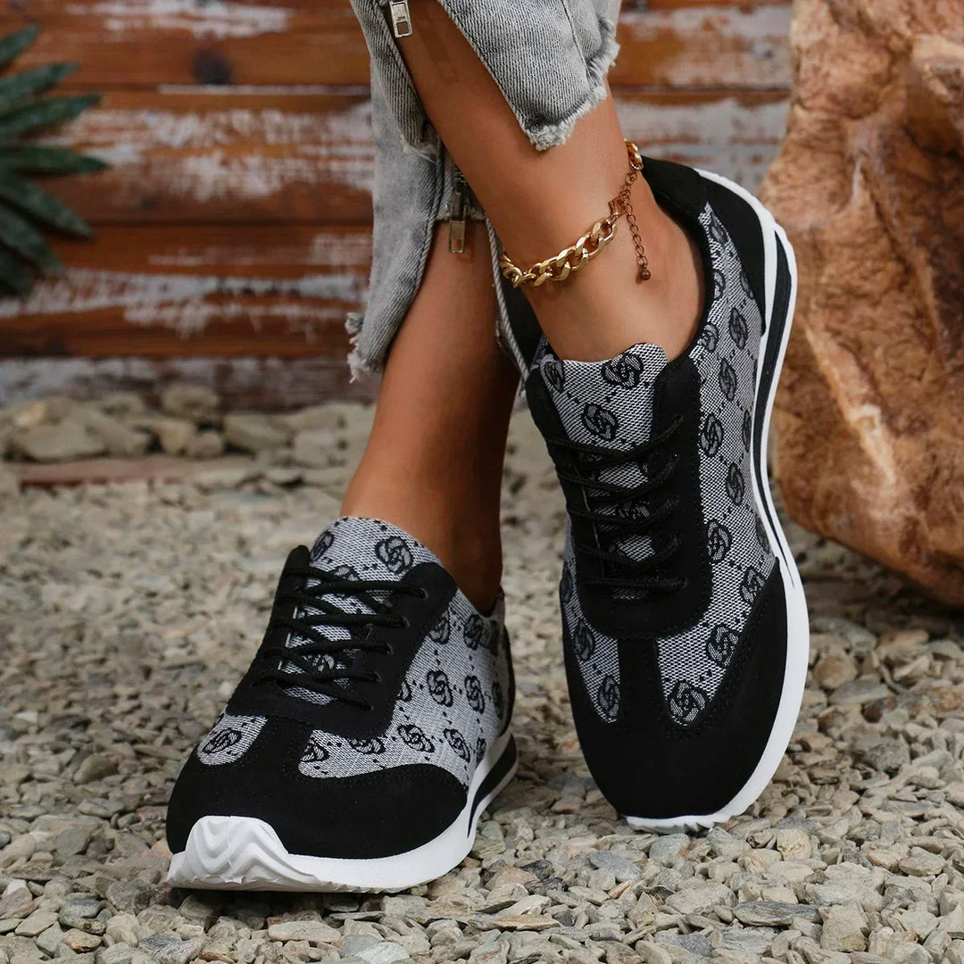 Women's Cross-Strap Breathable Flat Sneakers – Beatrice