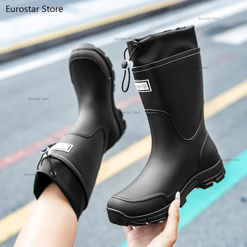 Men's Waterproof Non-Slip Rain Overshoes - Cobblane