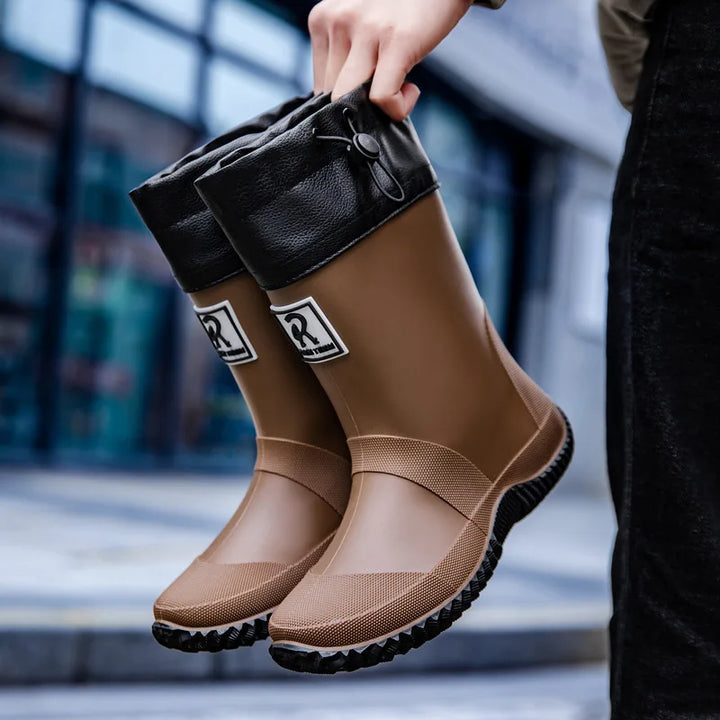 Men's Mid-Calf Rubber Fishing & Garden Boots - Ravienne