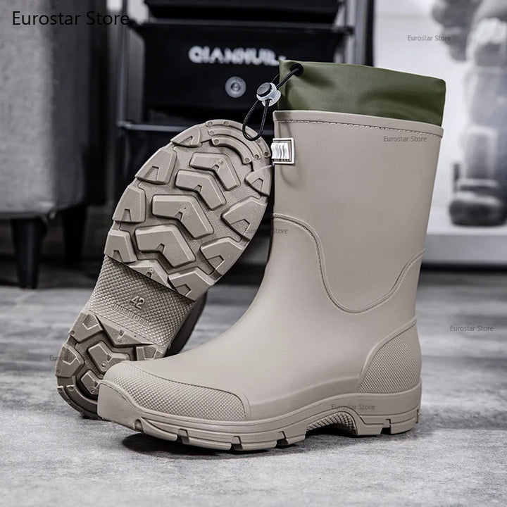 Men's Waterproof Non-Slip Rain Overshoes - Cobblane