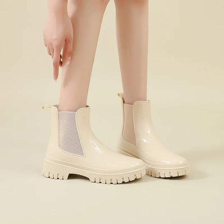 Women's Chunky Chelsea Waterproof Rain Boots - Aubrienne