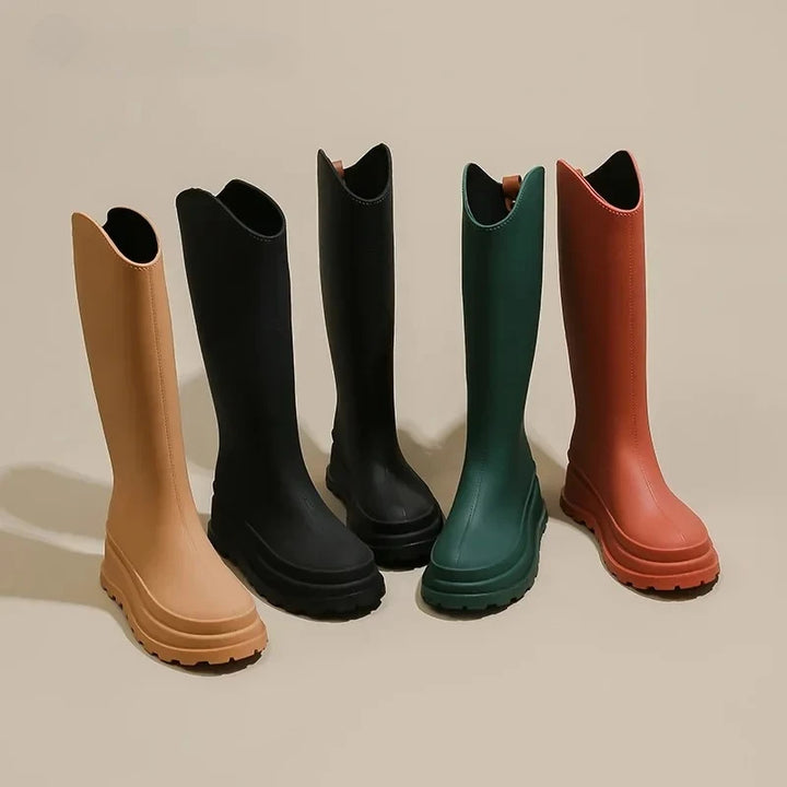 Women's Tall Platform Wellington Rain Boots - Rosalienne