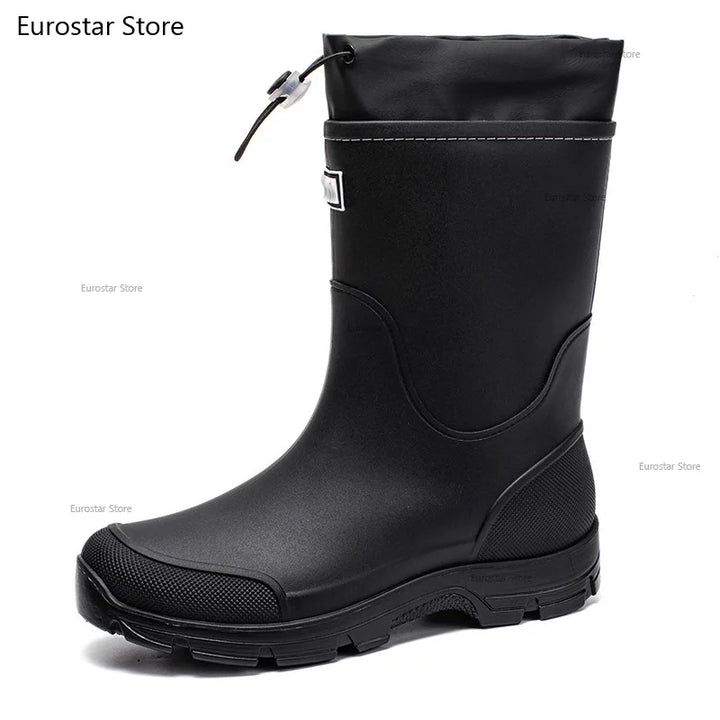 Men's Waterproof Non-Slip Rain Overshoes - Cobblane
