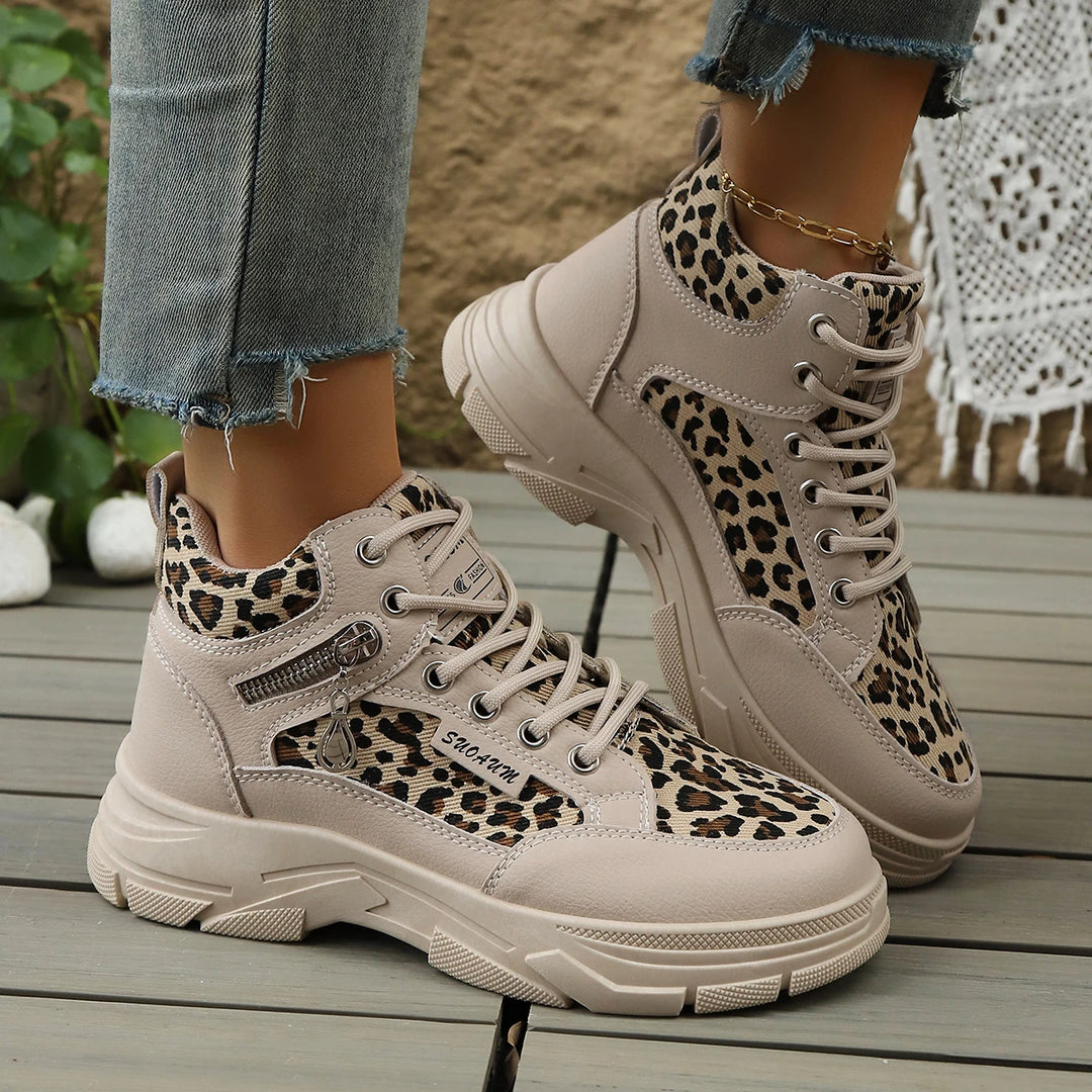 Women's Leopard Platform Sneakers – Penelope