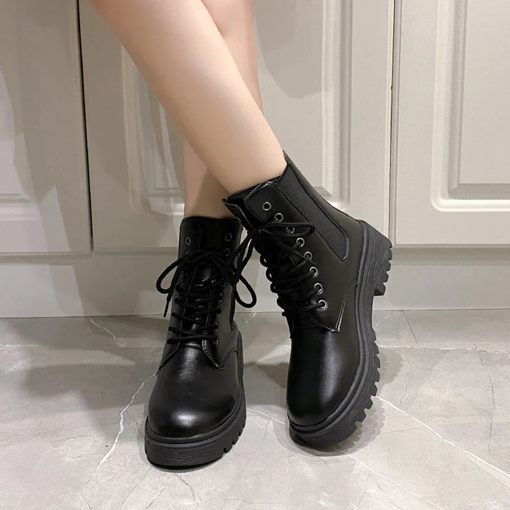 Women's Comfort Mid-Heel Ankle Boots – Baltienne