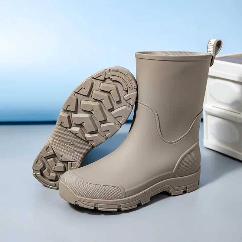 Men's Waterproof Non-Slip Rain Overshoes - Cobblane