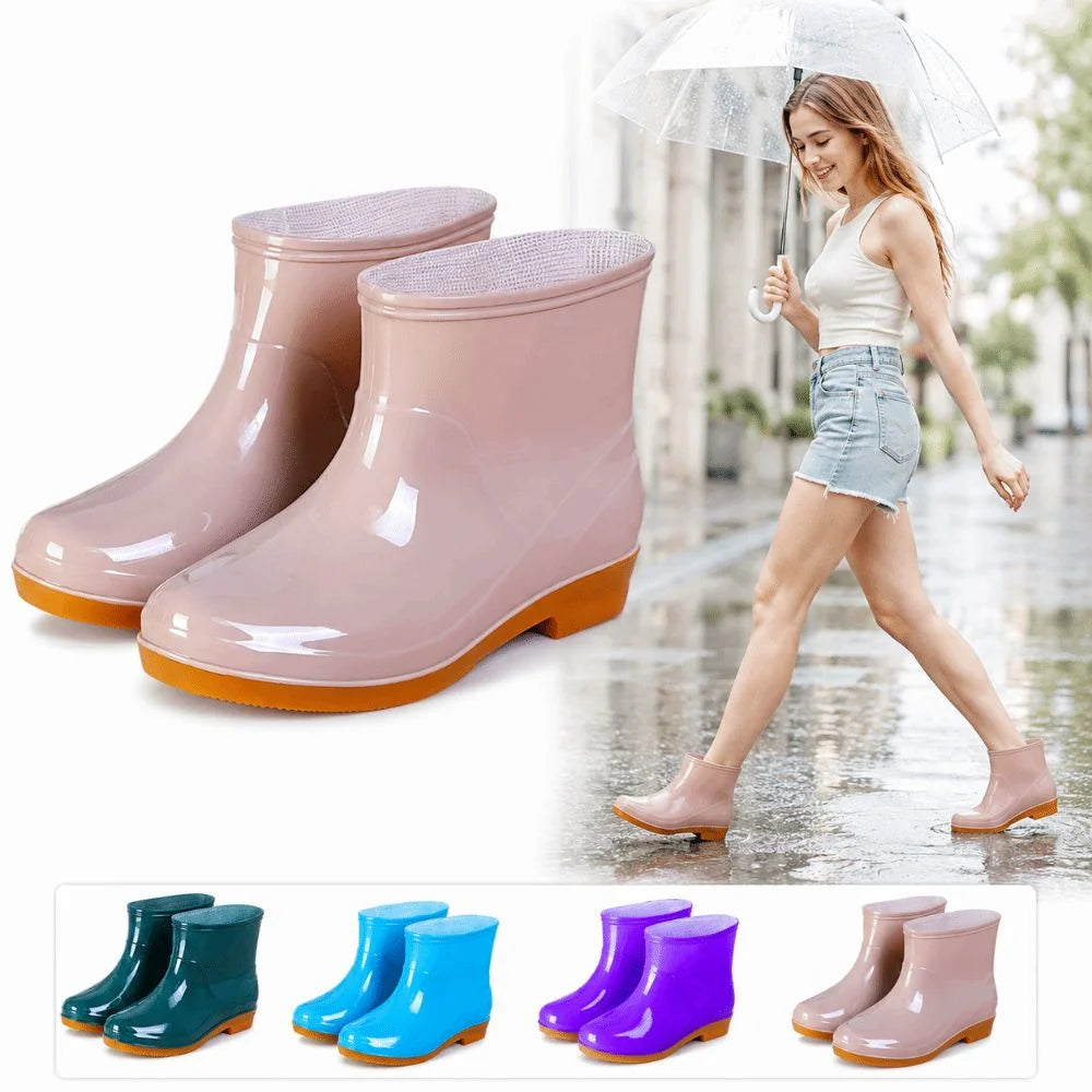 Women's Short Garden Rain Shoes - Dorelise