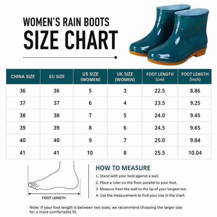 Women's Low Ankle Waterproof Garden Rain Boots - Neverine