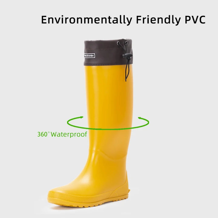 Women's Tall Chunky-Sole Waterproof Camping Boots - Sylvane