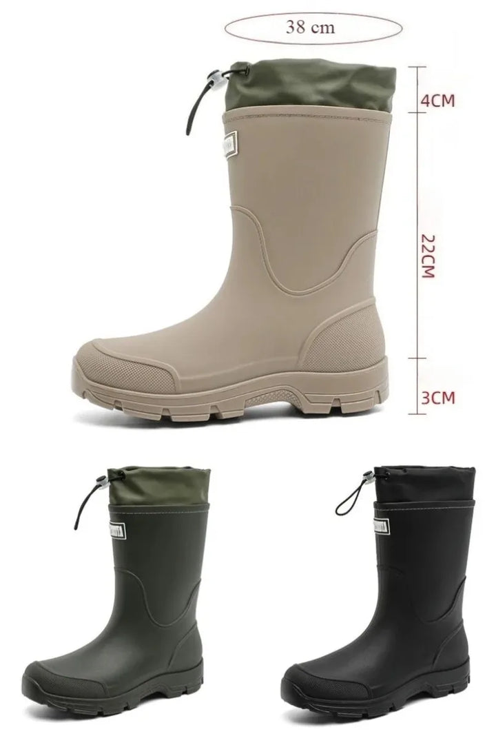 Women's Mid-Calf Slip-On Garden Boots - Ashlienne
