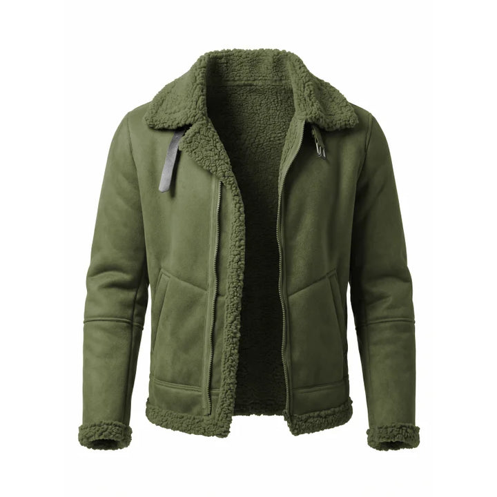 Men's Fleece-Lined Aviator Jacket – Bennett