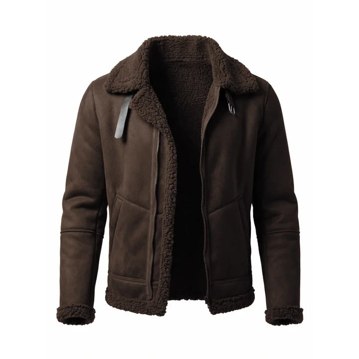 Men's Fleece-Lined Aviator Jacket – Bennett