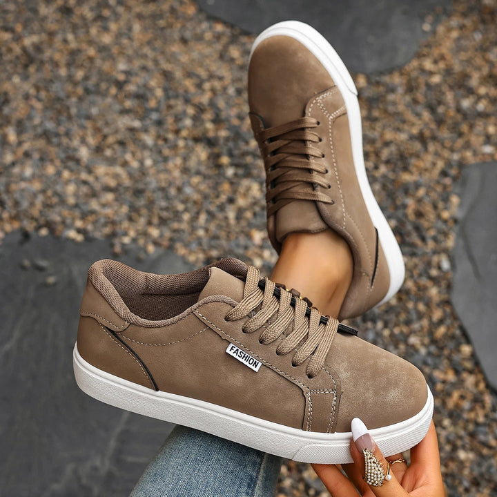 Women's Chunky Sole Lace-Up Sneakers – Mabel