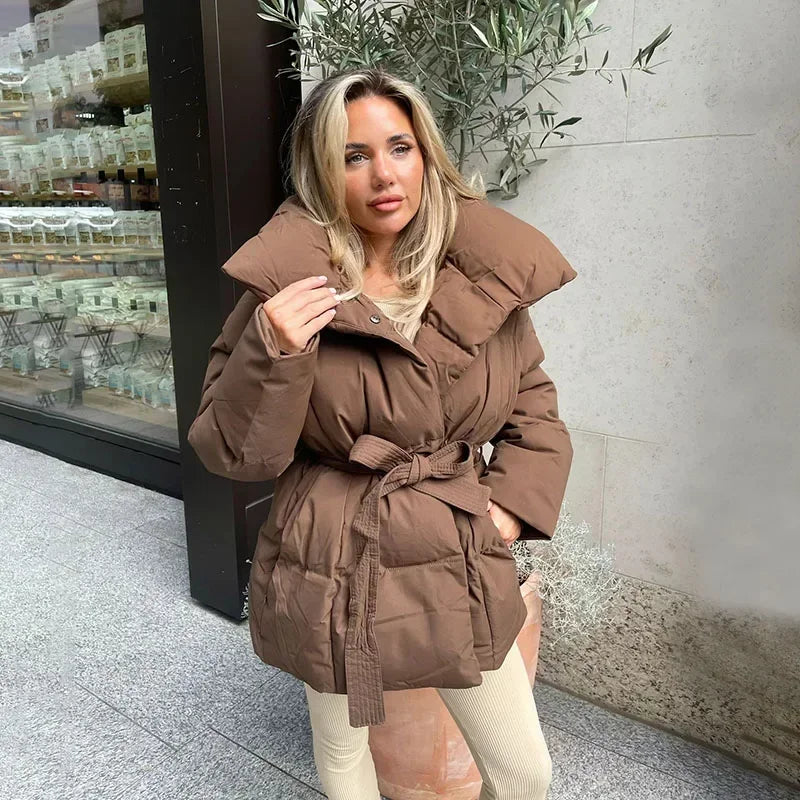 Julianna - Belted Luxe Puffer Jacket