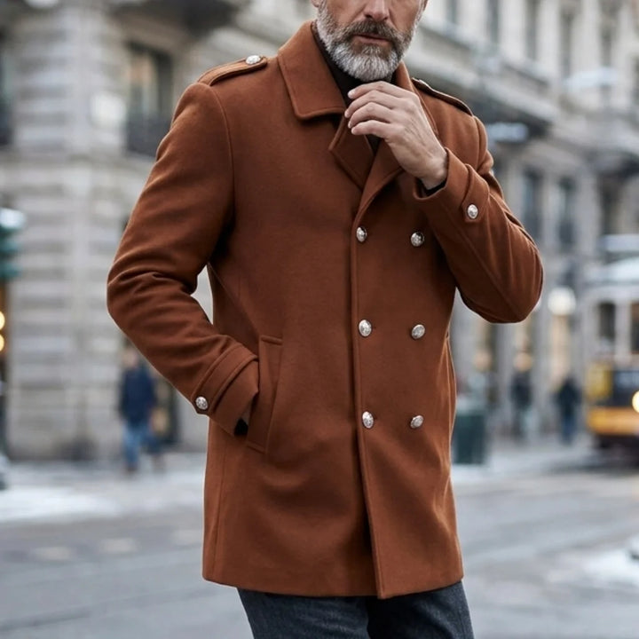 Men's Double Breasted Winter Coat – Alistair