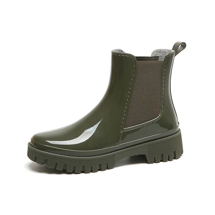 Women's Chunky Chelsea Waterproof Rain Boots - Aubrienne