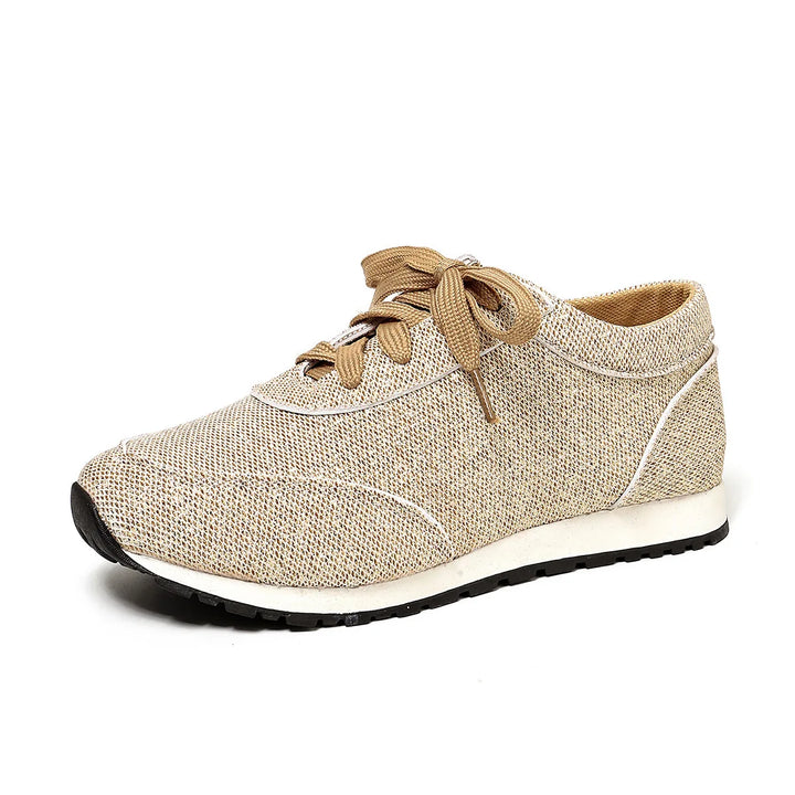 Women's Lace-Up Platform Wedge Sneakers – Marigold
