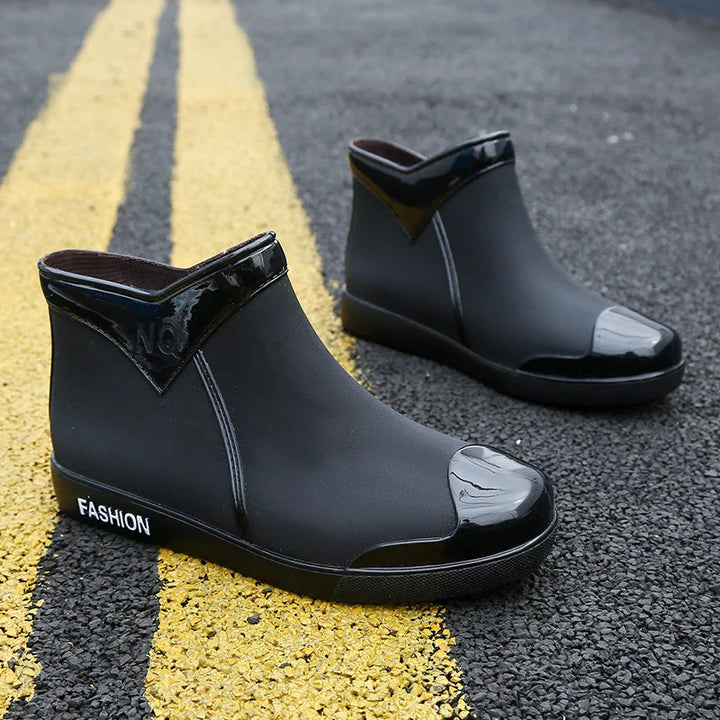 Women's Soft-Sole Waterproof Short Rain Boots - Mistrelle
