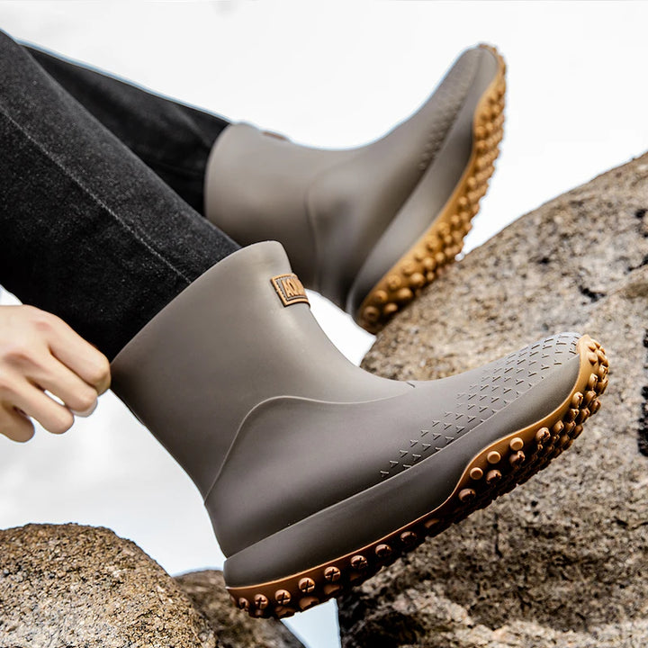 Men's Tall Waterproof Fishing & Wading Rain Boots - Aurelane