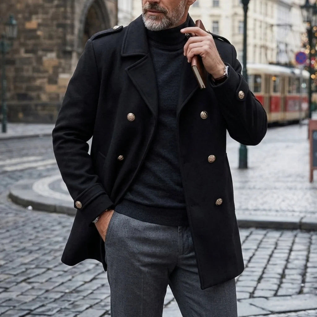 Men's Double Breasted Winter Coat – Alistair
