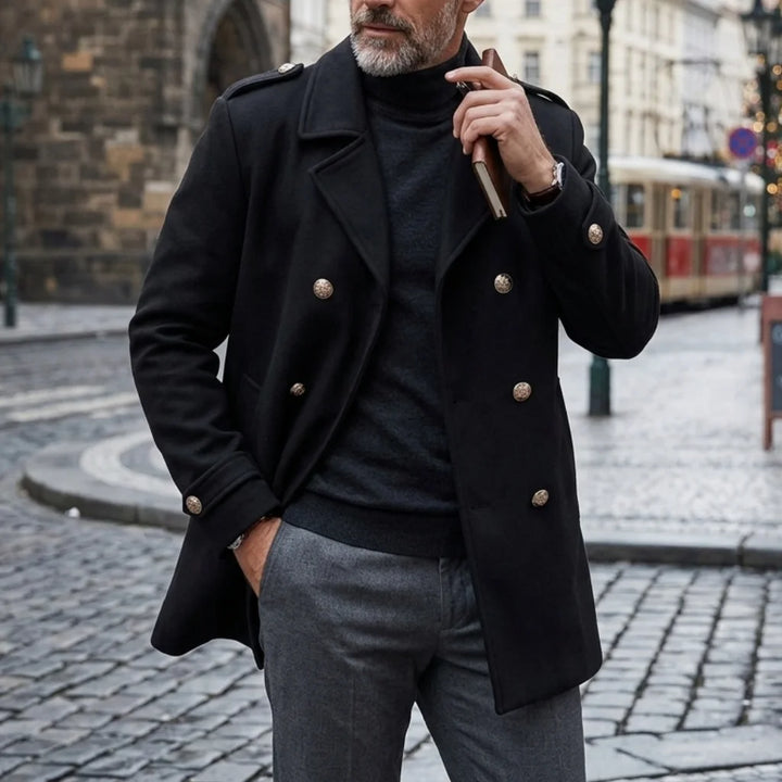 Men's Double Breasted Winter Coat – Alistair