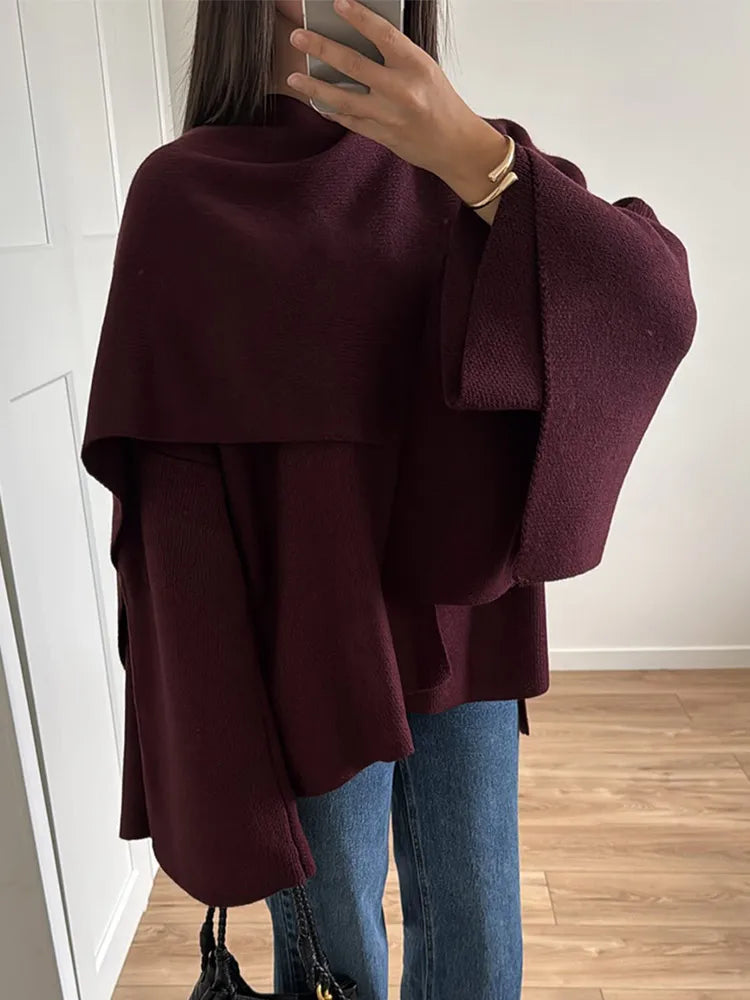 Bordeaux Wrap Coat