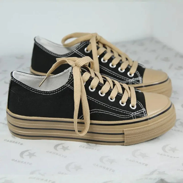 Women's Leopard Print Canvas Sneakers – Lavinia