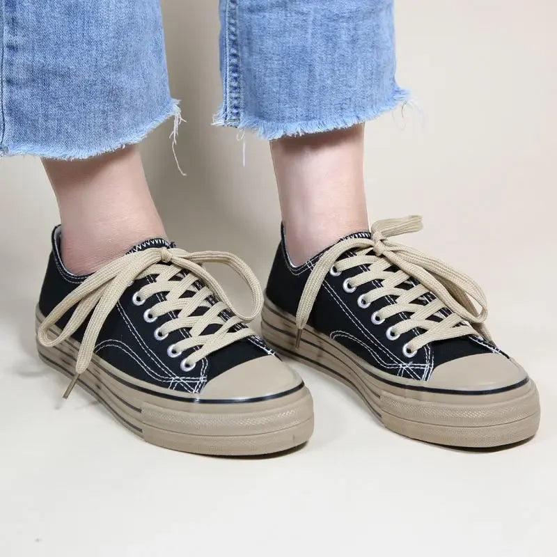 Women's Leopard Print Canvas Sneakers – Lavinia
