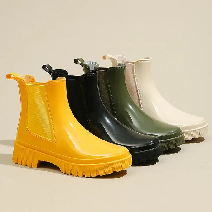 Women's Chunky Chelsea Waterproof Rain Boots - Aubrienne