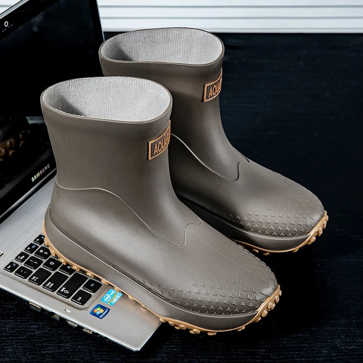 Men's Tall Waterproof Fishing & Wading Rain Boots - Aurelane