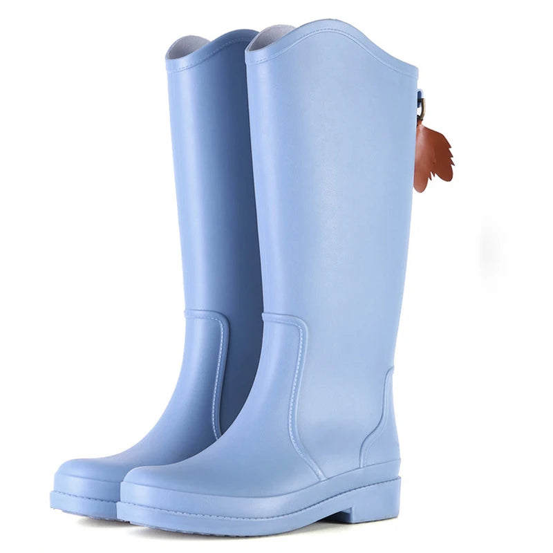 Women's Slip-On PVC Rain Boots - Sablienne